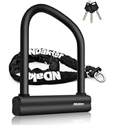 NDakter Bike Locks Heavy Duty Anti Theft 18mm Thick, Motorcycle U Lock with 4FT/120cm x 6mm Chain...
