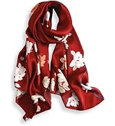PoeticEHome 100% Mulberry Silk Long Scarf - Women's Large Oblong Sunscreen Shawl with Gift Packaging