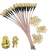 SMA IPX TUOLNK 5 Pack 6inch SMA Female to U.FL IPX IPEX RF Coax Adapter RG178 Pigtail Jumper Cabl...