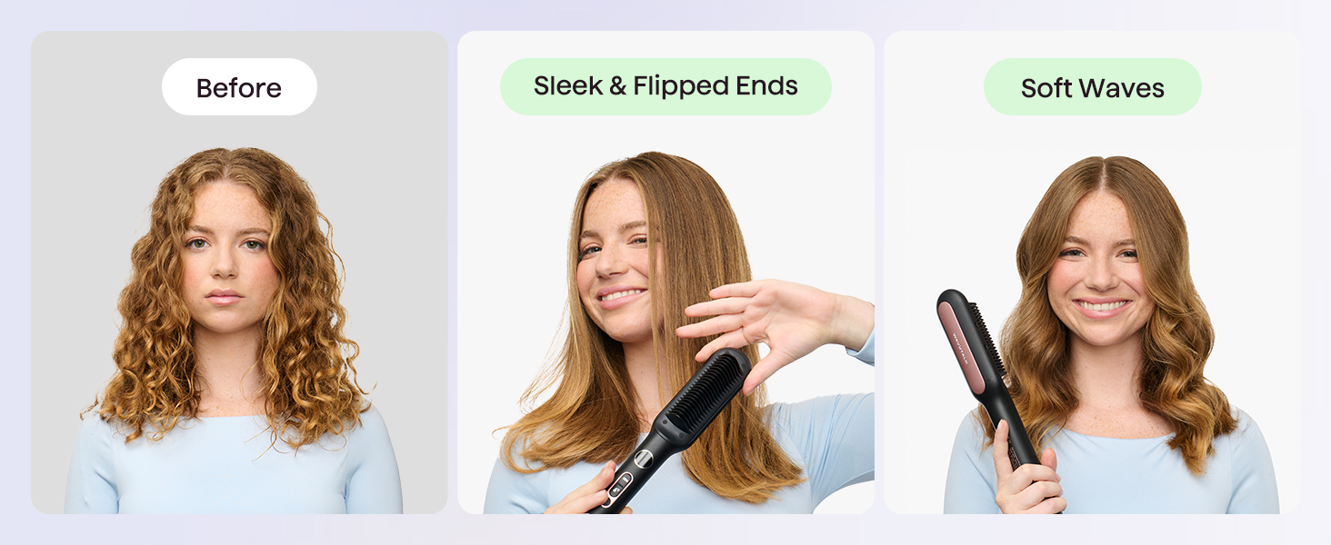 straightener brush