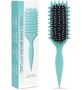 Curl Defining Brush for Curly Hair – Candybrush Detangling &amp; Styling Brush for Women &amp; Men, Defin...