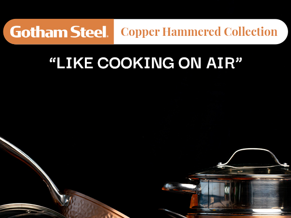 Hammered Non Stick Frying Pans Nonstick Frying Pan with Lid, Nonstick Pan Ceramic Pan Copper