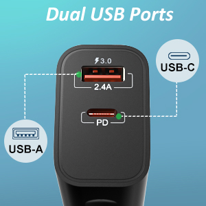 Dual port fast charger