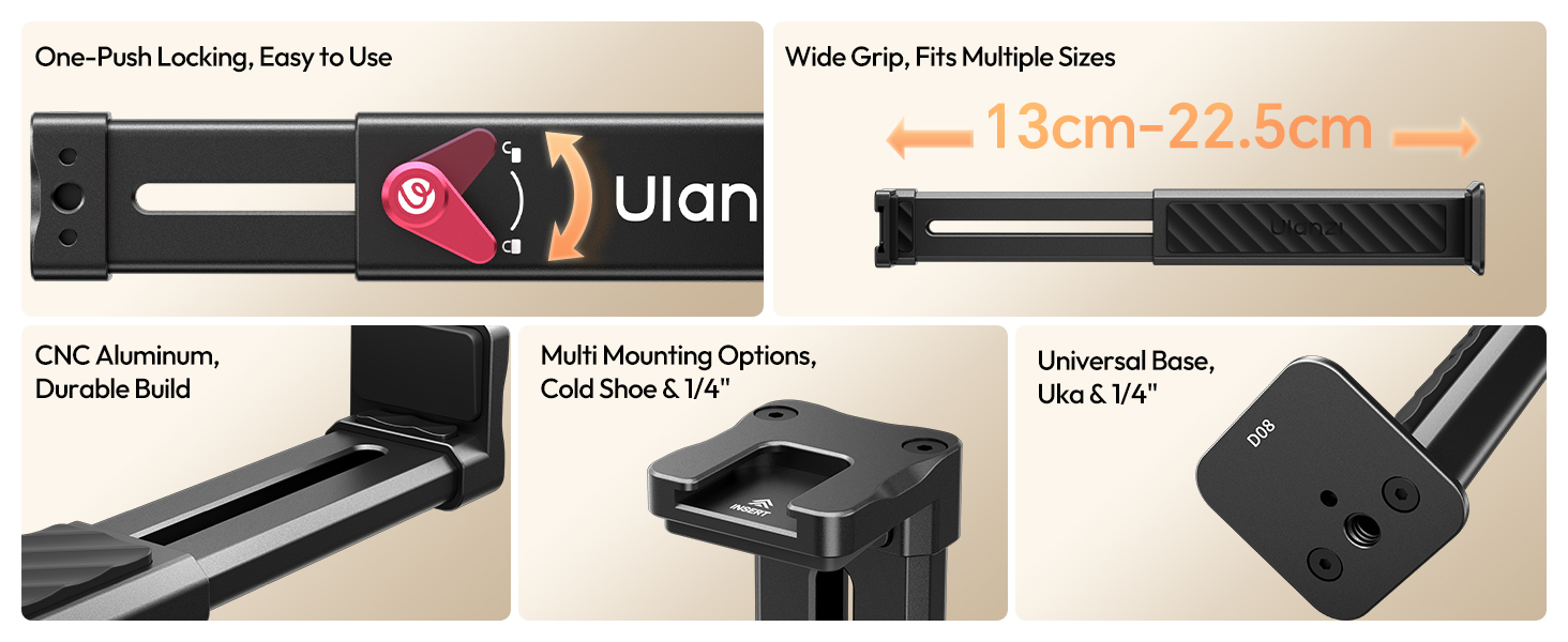ULANZI Aluminum iPad Tablet Tripod Clamp