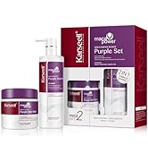 Karseell maca power Purple Hair Mask and Purple Shampoo Set, Neutralizes Brass &amp; Yellow Tones for...