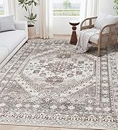 befbee Washable Rug 8x10 Area Rugs for Living Room - Stain Resistant Non-Slip Backing Rugs for Be...