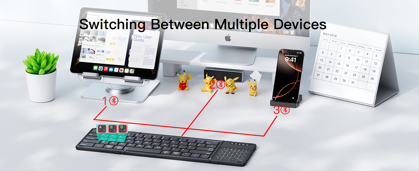 foldable wireless keyboard