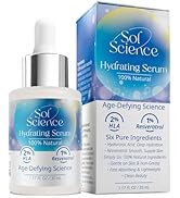 Ultra Hydrating Face Serum – Hyaluronic Acid + Resveratrol for Dry Skin – Lightweight All Natural...