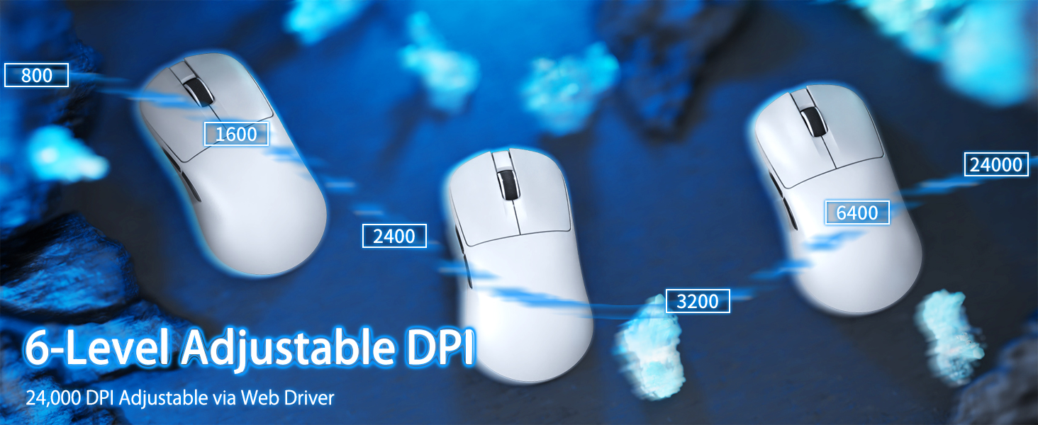 6-Level Adjustable DPI