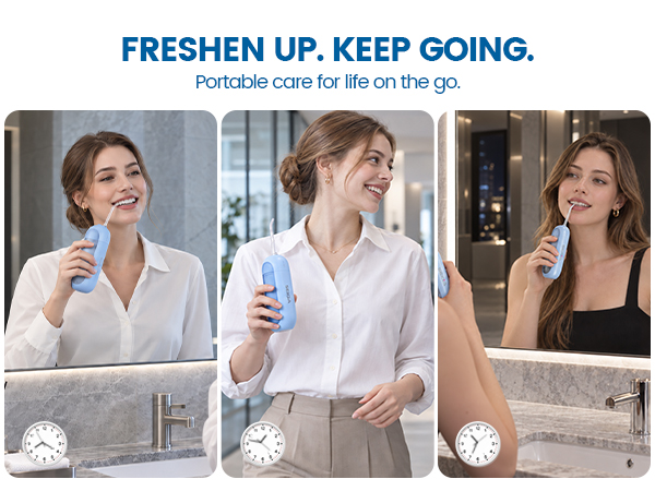 Travel-friendly water flosser