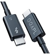 Intel Certified USB C TO USB C Thunderbolt 5 Cable,3.3FT/240W PD3.1/120Gbps Data Cable/16K/8K/4K ...