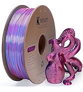 Kretrum Silk PLA 3D Printer Filament, 3D Printing Filament, Coextrusion Silk PLA Filament 1.75mm,...