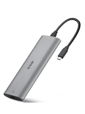 Tool-free enclosure adapter nvme reader