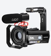 ORDRO AE20 5K Digital Zoom Video Camera, Vlogging and YouTube Camcorder, Touch Screen, IR Night V...
