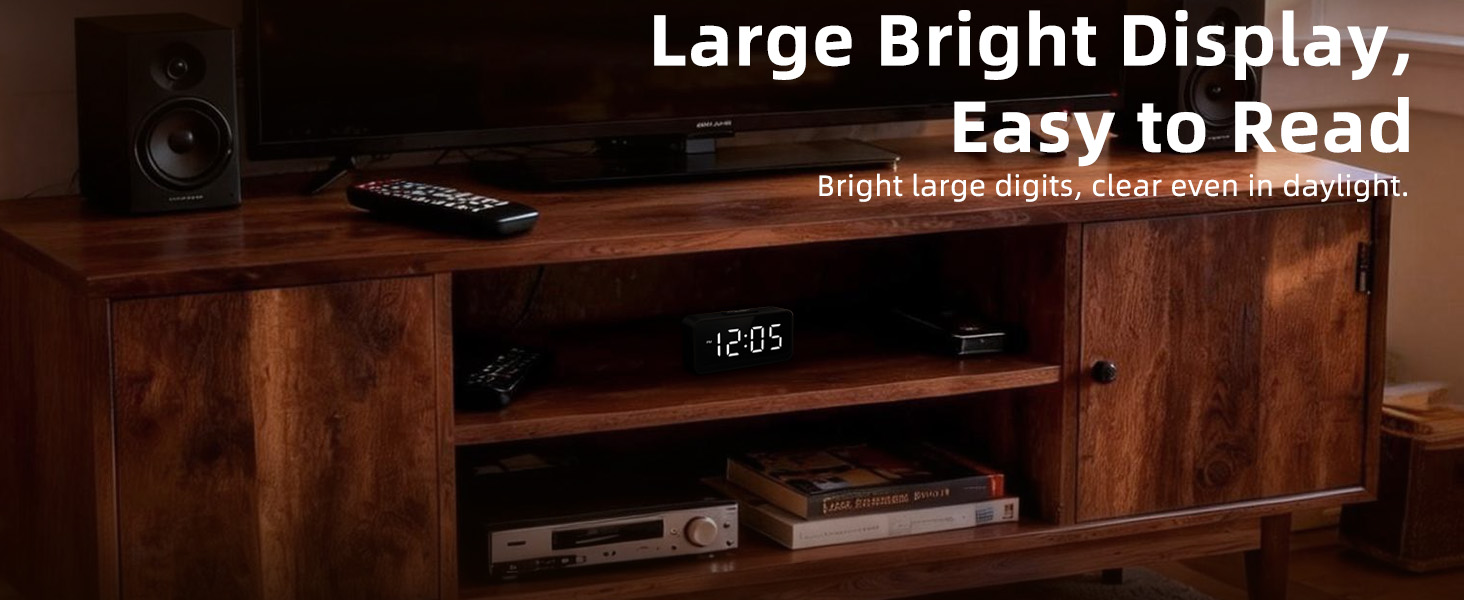 battery power alarm clock