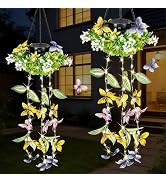 AVEKI Solar Hanging Garden Lights, Gifts for Mom, 2 Pack Waterproof Solar Lights Outdoor Decor wi...