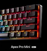 SteelSeries Apex Pro Mini Gen 3 OmniPoint 3.0 HyperMagnetic Switches — Adjustable Actuation — Rap...