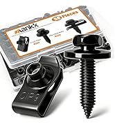 mankk 50PCS 1/4 U-Nut Clips and Fender Bolts Kit,Automotive Body Fasteners Body Clips, 1/4 U-Shap...