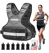 Adjustable Weighted Vest for Women, 6-12 Lbs Rucking Vest with 6 Ironsand Weights, Great Weighted...