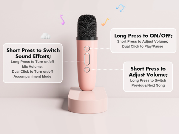 Bluetooth 5.3 Wireless Karaoke Machine