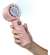 CIVPOWER Handheld Fan: Portable Small Ice Cooling Plate- 4000mAh Rechargeable 100 Gear High-Speed...