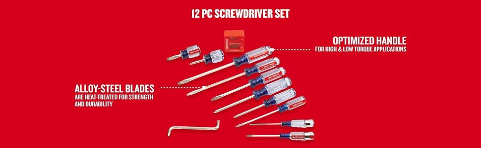 12 piece screwdriver set