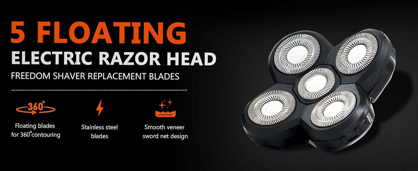 5-Blade Rotary Electric Razor Head