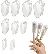 MILAKE 45 Pcs Makeup Brush Covers, Silicone Makeup Brush Dust Cover for Travel and Home Storage, ...