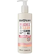Soap and Glory Peaches &amp; Clean Deep Cleansing Milk - 4 in1 Milk Cleanser &amp; Makeup Remover with Pe...