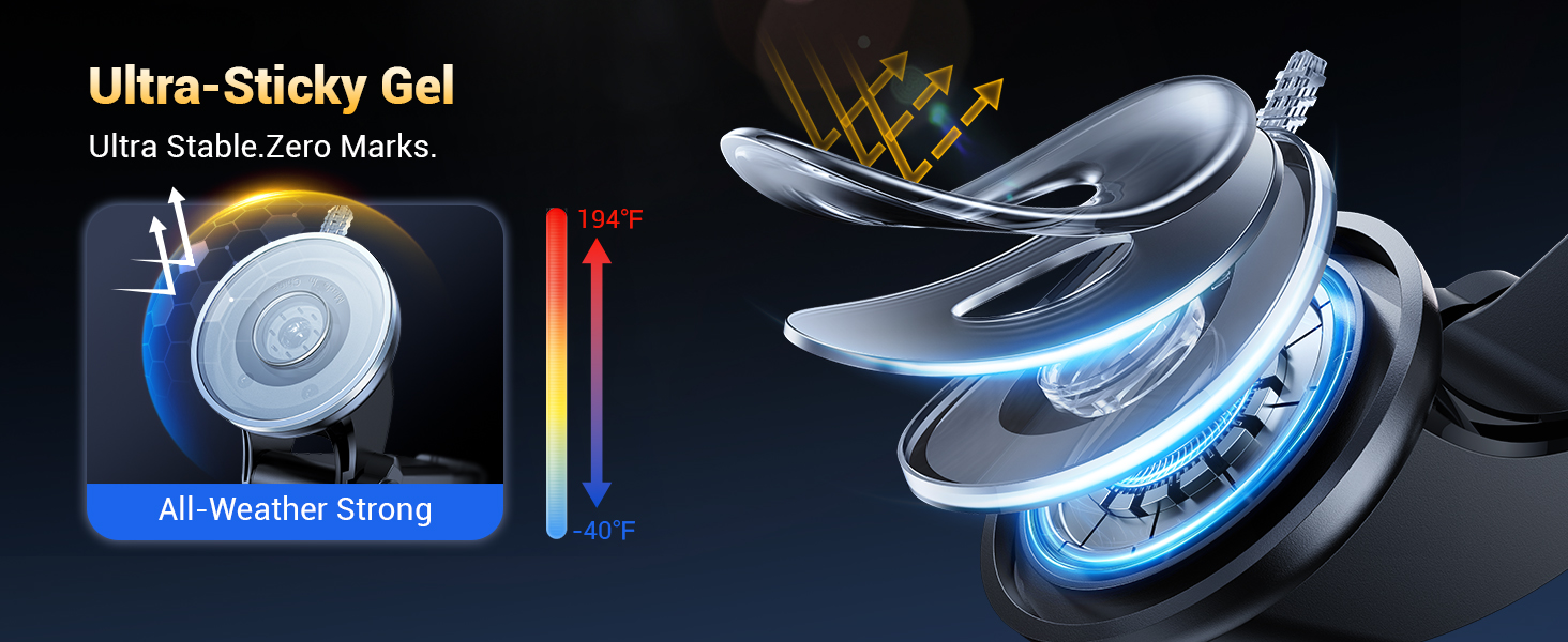 pothole-safe lock-in-place phone mount car