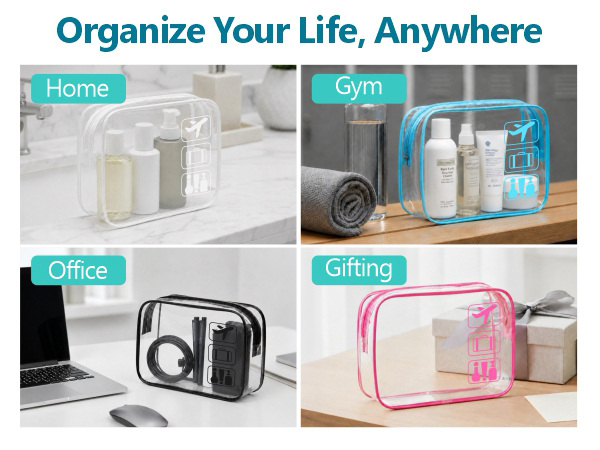clear cosmetic bag