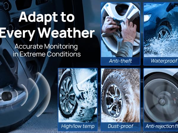 Masoll M14 RV tpms is high/low temp,anti-theft,waterproof, anti-rejection and dust-proof 
