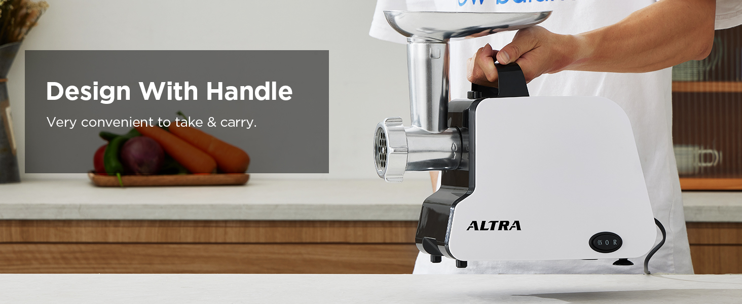 ALTRA LIFE electric meat grinder Design With Handle