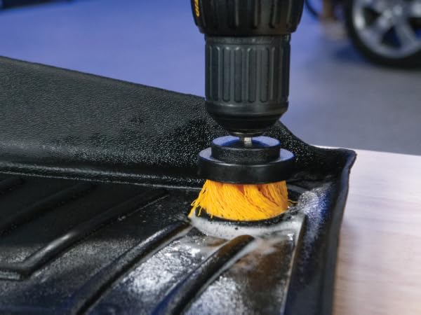 Drill Powered Carpet Cleaning Brushes