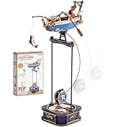 ROKR 3D Wooden Puzzles for Adults,Gravity Swing Ocean Fisher Model kit, 161Piece 3D Puzzles for A...