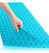 OTHWAY No Suction Cup Bath Mat: 39x16inch Extra Long Bathmat¦Perfect for Refinished or Ordinary B...