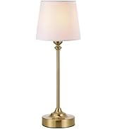 Cordless Table Lamp Rechargeable Gold - 1 Pack Brass 4000mAH Battery Operated Lamp for Decor, 300...