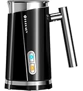 Huogary Milk Frother, Milk Steamer for Milk Foam &amp; Hot Milk(4.5oz/10.5oz), Electric Milk Frother ...