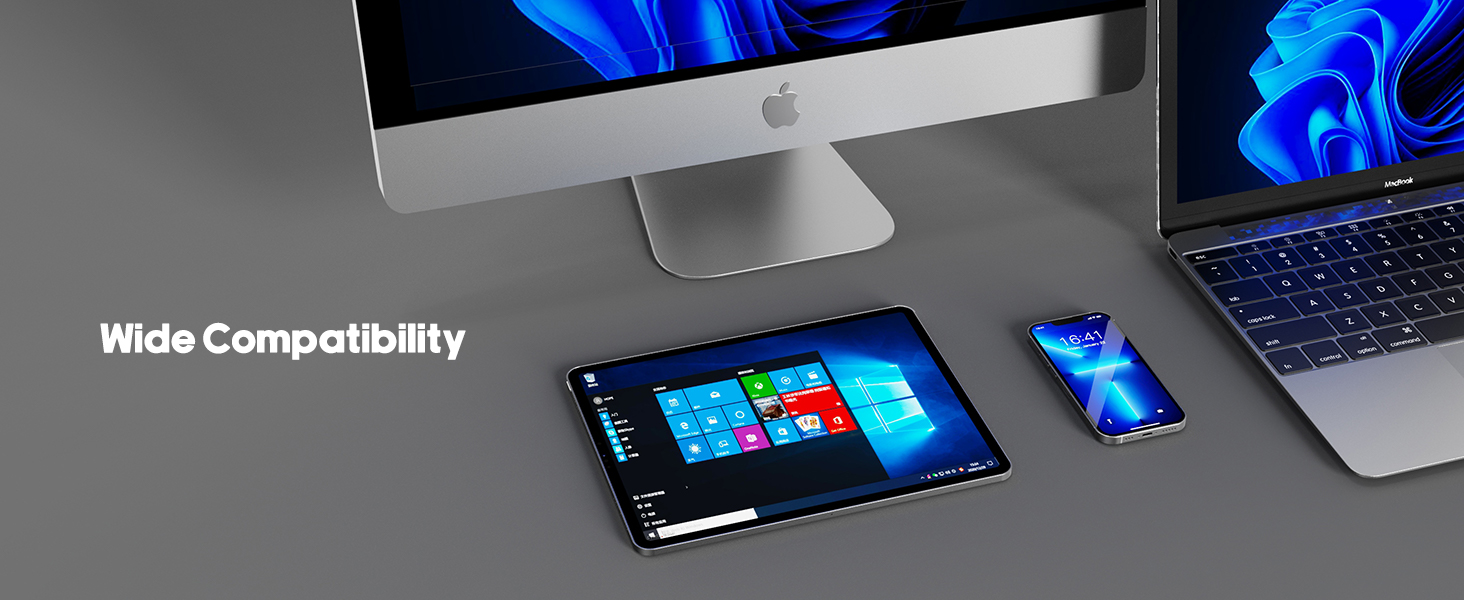 Wide compatibility USB-C headset, USB type C headset for laptop, cellphone, tablet