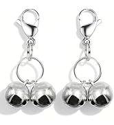 IVIA PET 4 Sets Cat Bell for Dog Collar Charm Training Pet Pendant Accessories with 2 Pack Stainl...