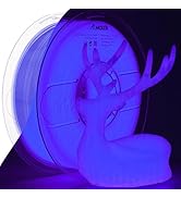 AMOLEN 3D PLA Printer Filament, 1.75mm Glow in The Dark Blue Purple PLA Filament for 3D Printing,...