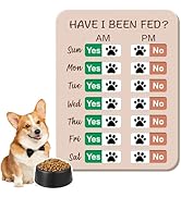 EliteSign Dog &amp; Cat Feeding Reminder: Avoid Overfeeding with Easy-to-Use Pet Feeding Tracker Chart
