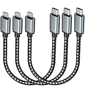 Pofesun USB C to Micro USB, 3Pack 1ft Type C to Micro USB Charger Cable Braided Fast Charging Cor...