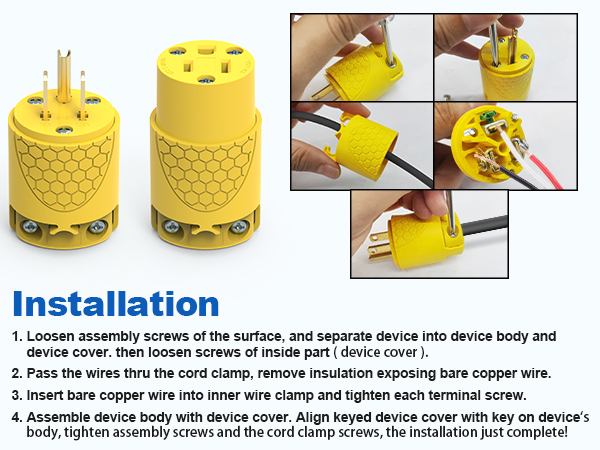 Extension Cord Ends Installation