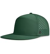 AOPREL Flat Brim Baseball Cap for Men Adjustable Water-Resistant Performance Hat with Breathable ...