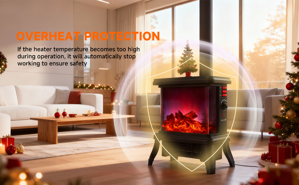 18-inch Freestanding Electric Fireplace