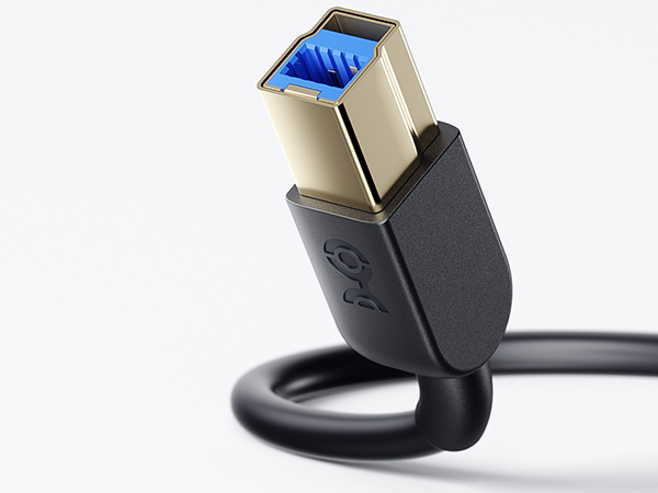 premium usb 3.0 cable with molded strain relief for durability