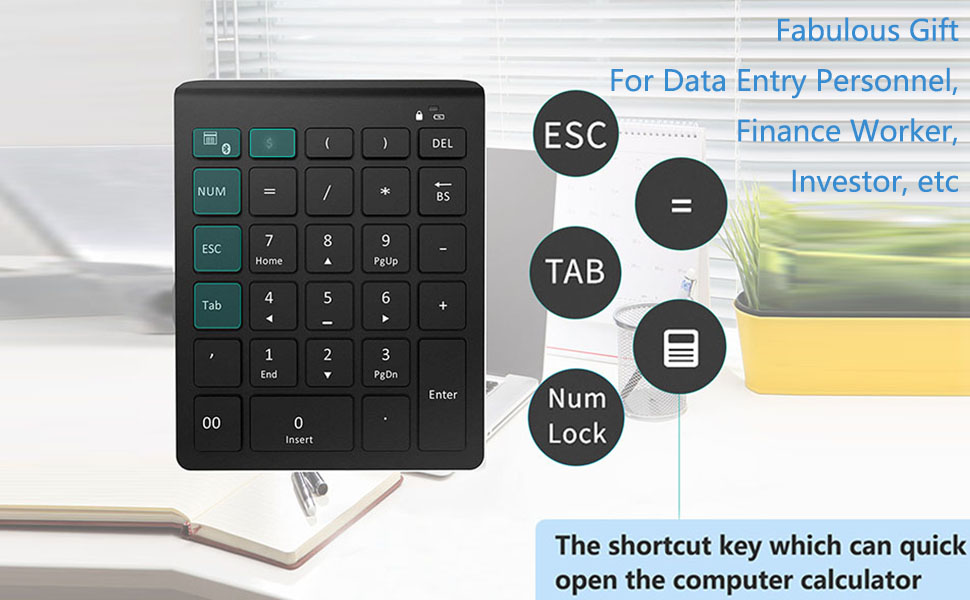 number pad bluetooth