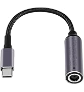 SinLoon PD DC 7.4mm x 5.0mm Female(7.4mm x 0.6mm) Input to USB Type C Male Power Charging Cable, ...