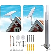 Outrails Adjustable Starlink Mount Kit, Starlink Gen 3 Roof Mount Starlink Long Wall Mount, Starl...